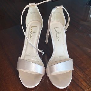 Lulus rose gold heels - worn once